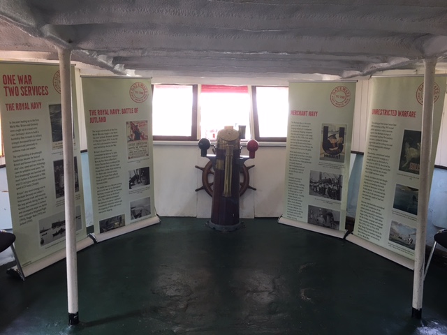 Gateways Maritime Exhibition displayed on TS Colne Lightship, Colchester