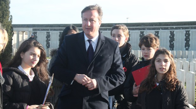 David Cameron in Passchendaele