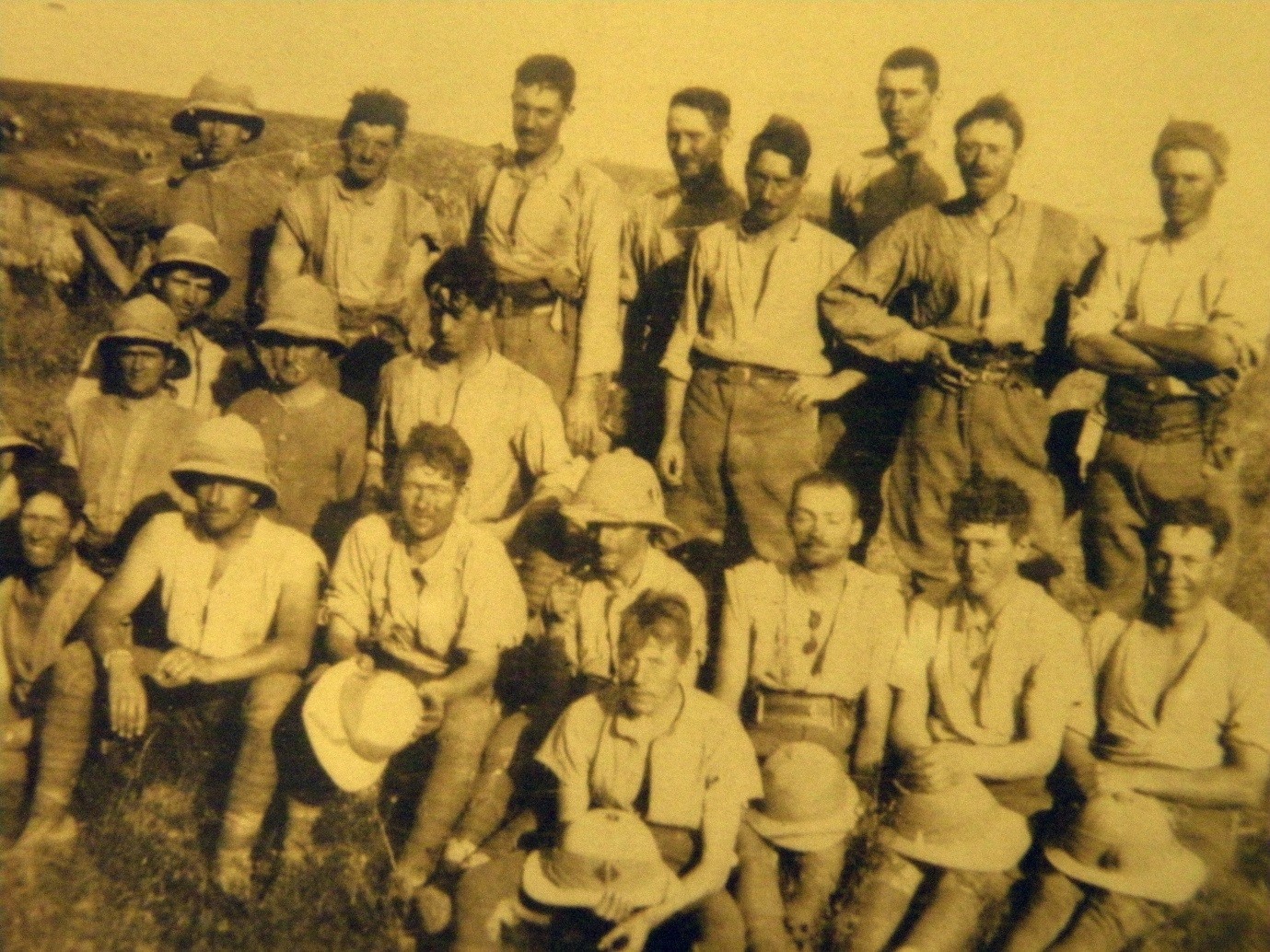 Men of the 1/1st Royal Bucks Hussars pictured after the charge