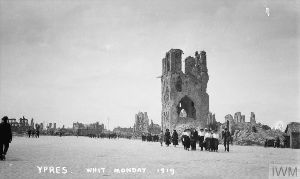 Tourists in Ypres, Whit Monday, 1919. © Jeremy Gordon-Smith