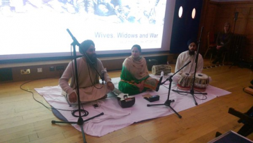 Jaseep, Amanroop and Harleen, Take the Bachelors to War: Songs of Separation. Photo credit: Royal Pavilion & Museums, Brighton