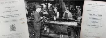 'Young male labourers assembling aircraft switch part'  - Imperial War Museum (c) IWM Q54588