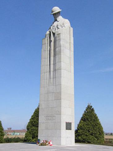 The Brooding Soldier War Memorial at St Julien