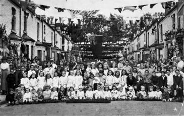 Millfield Road peace celebration, 1919